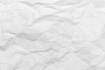 white crumpled paper background texture 