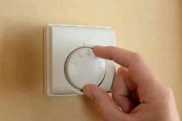 Thermostat control for a central heating system