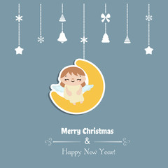 Merry Christmas greeting card