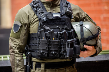 Special Armed Forces with weapons