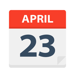 April 23 - Calendar Icon