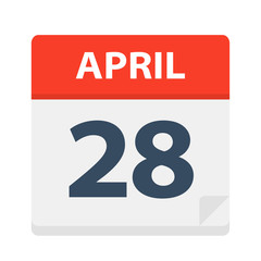 April 28 - Calendar Icon