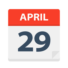 April 29 - Calendar Icon
