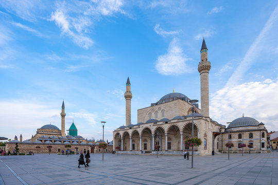 Selimiye Mosque and Mevlana Museum in Konya, Turkey