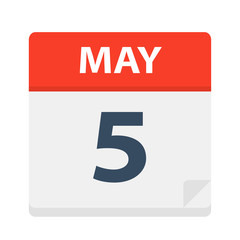 May 5 - Calendar Icon