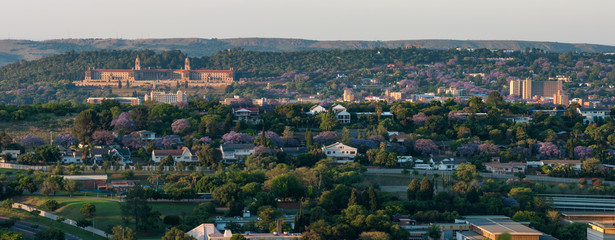 Meintjieskop, Pretoria, pano showing Union Buildings