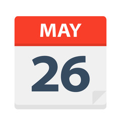 May 26 - Calendar Icon