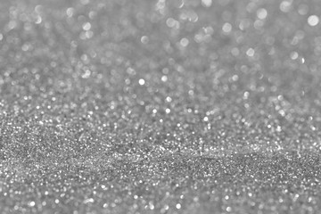 Silver De Focused Glitter Abstract