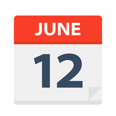 June 12 - Calendar Icon