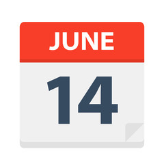 June 14 - Calendar Icon