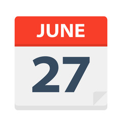 June 27 - Calendar Icon