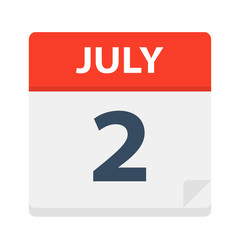July 2 - Calendar Icon