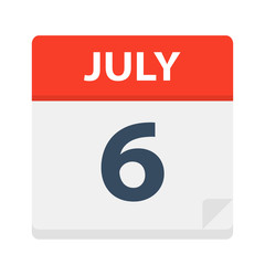 July 6 - Calendar Icon