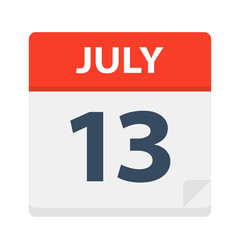 July 13 - Calendar Icon