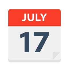 July 17 - Calendar Icon