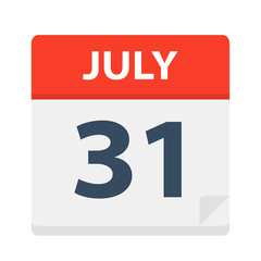 July 31 - Calendar Icon