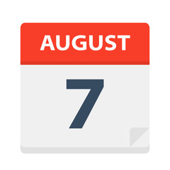 August 7 - Calendar Icon