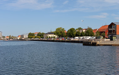 Fototapeta na wymiar Panorama der Stadt Karlshamn
