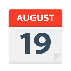 August 19 - Calendar Icon