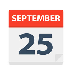 September 25 - Calendar Icon