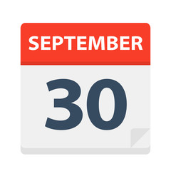September 30 - Calendar Icon