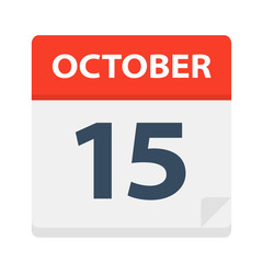 October 15 - Calendar Icon