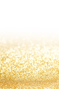 Glitters on white background