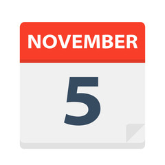 November 5 - Calendar Icon