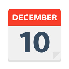 December 10 - Calendar Icon