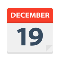 December 19 - Calendar Icon