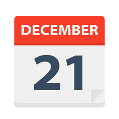 December 21 - Calendar Icon