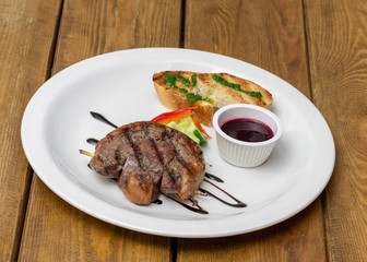 grilled meat on a plate