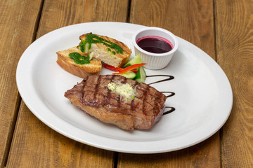 grilled meat on a plate