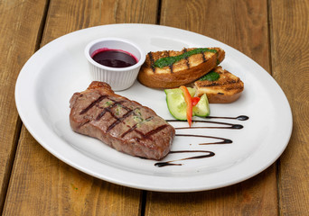 grilled meat on a plate