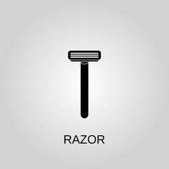 Razor icon. Razor symbol. Flat design. Stock - Vector illustration.