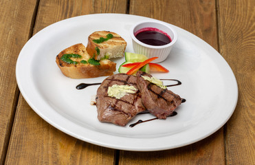 grilled meat on a plate