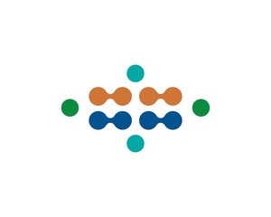 molecule logo icon vector design