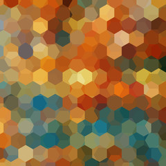 Fototapeta na wymiar Background of beige, brown, blue geometric shapes. Colorful mosaic pattern. Vector EPS 10. Vector illustration