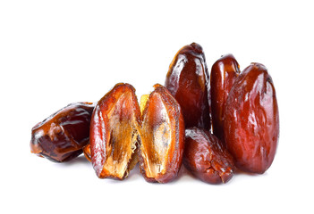 dried date on white background