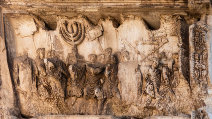 Fototapeta na wymiar Arch of Titus Detail