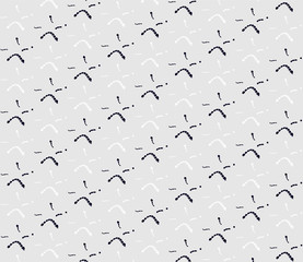 Blue stars pattern on a white background. Vector Illustration