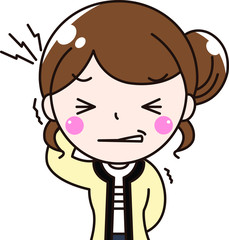 女性会社員OLの頭痛で体調不良
