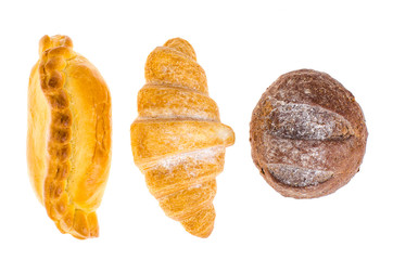 Different homemade bread pastries
