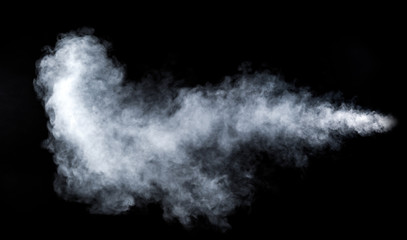 Smoke on black background