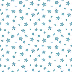Seamless pattern with stars - background for Carnival Party. Vector.