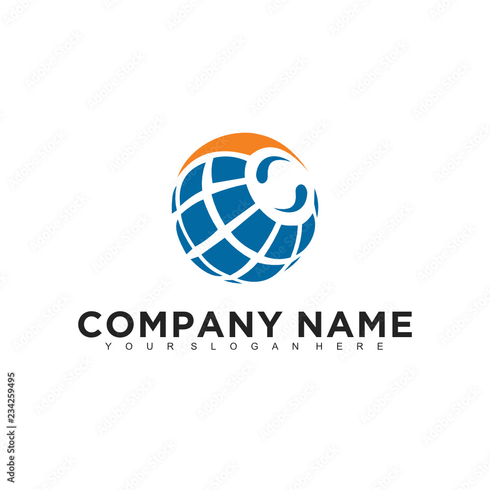 Poster simple minimalistic modern professional logo design of technology vector eps illustrator template