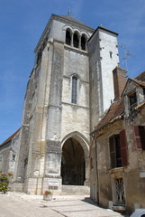 Fototapeta na wymiar Collégiale Saint-Aignan, ville de Saint-Aignan-sur-Cher, département du Loir et Cher, France