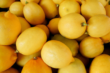 a lot of ripe and juicy lemons