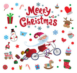 Christmas doodle icons