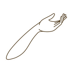 forearm with open hand avatar character